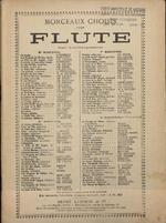 Morceaux choisis pour Flute Sans Accompagnement - 5e Recueil.